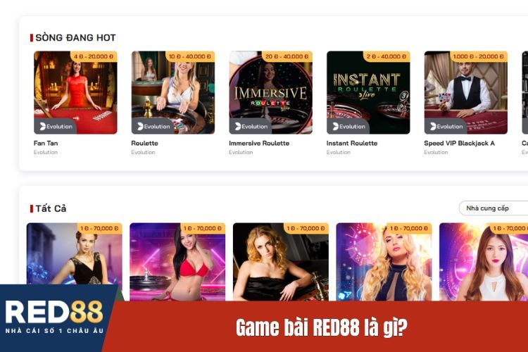 Game bài RED88 là gì?