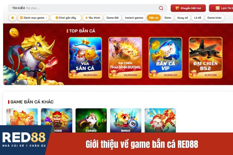 Giới thiệu về game bắn cá RED88